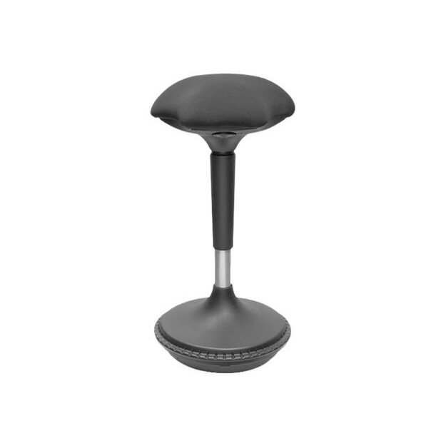 DIGITUS Standing Stool height-adjustable black