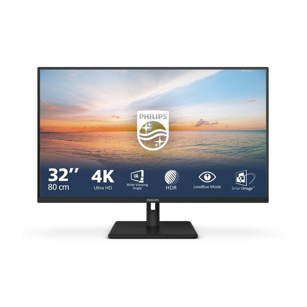 PHILIPS 32E1N1800LA 31.5inch Adaptive Sync 3840x2160 HDMI DP Black