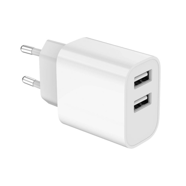 CHARGER USB UNIVERSAL WHITE/2P TA-UC-2A12-01 GEMBIRD
