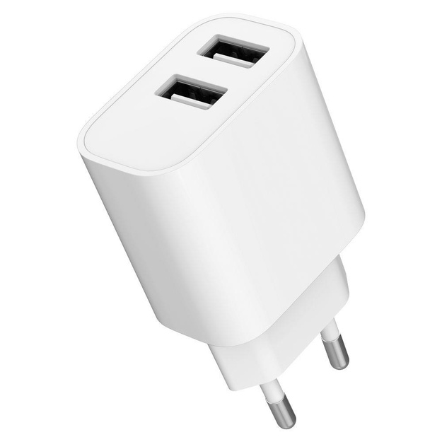 CHARGER USB UNIVERSAL WHITE/2P TA-UC-2A12-01 GEMBIRD