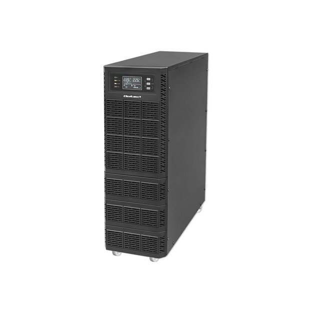 QOLTEC 52284 Uninterruptible Power Supply UPS / 10kVA / 10000W / Power factor 1.0 / LCD / EPO / USB / Online