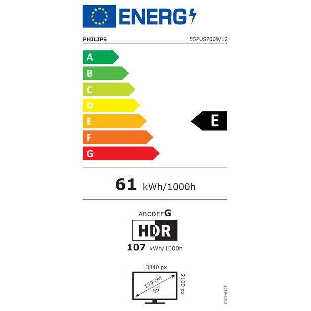 TV Set|PHILIPS|55 |4K/Smart|3840x2160|Wireless LAN|Bluetooth|Titan OS|Black|55PUS7009/12