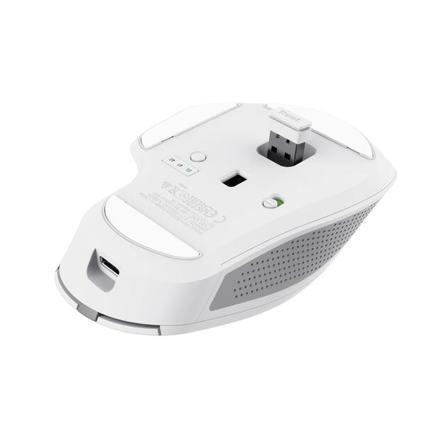 MOUSE USB OPTICAL WRL OZAA+/MULTI-CONNECT WHT 24935 TRUST 10