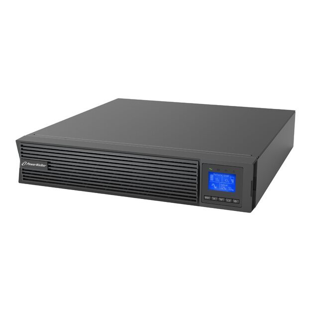 POWERWALKER UPS On-Line VFI 1500 ICR IOT 1/1 phase 1500VA PF1 8x IEC C13 outlets USB/RS232 LCD Rack