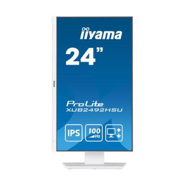 LCD Monitor|IIYAMA|23.8 |Business|Panel IPS|1920x1080|16:9|100Hz|Matte|0.4 ms|Speakers|Swivel|Pivot|Height adjustable|Tilt|XUB2492HSU-W6