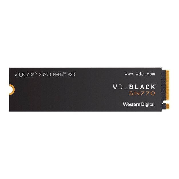 SSD|WESTERN DIGITAL|Black SN770|500GB|M.2|PCIe Gen4|NVMe|Write speed 4000 MBytes/sec|Read speed 5000 MBytes/sec|WDS500G3X0E