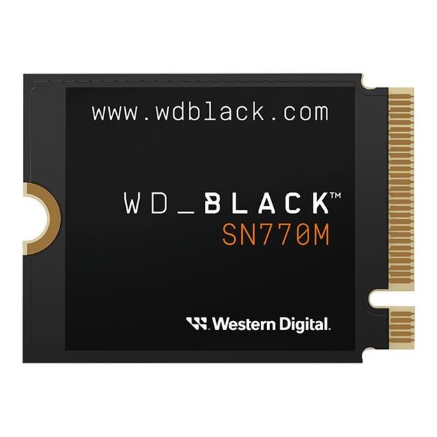 SSD|WESTERN DIGITAL|Black SN770M|1TB|M.2|PCIe Gen4|NVMe|Write speed 4900 MBytes/sec|Read speed 5150 MBytes/sec|2.38mm|TBW 600 TB|WDS100T3X0G