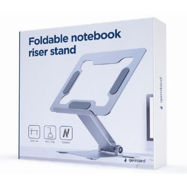 NB ACC RISER STAND FOLDABLE/SILVER NBS-D1-03 GEMBIRD