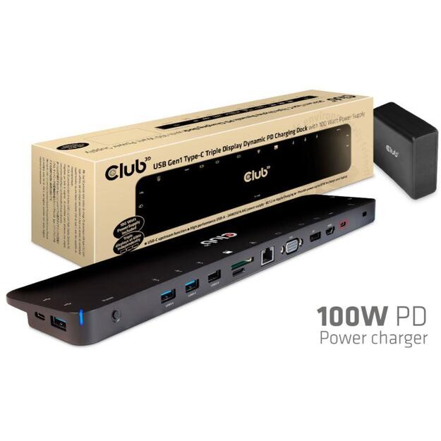 NB ACC DOCKING STATION/USB-C 100W CSV-1564W100 CLUB3D