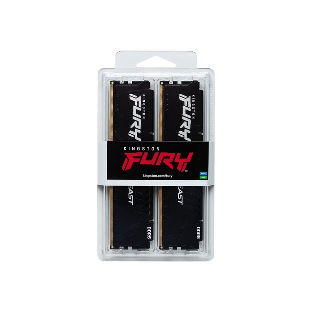 KINGSTON 64GB 6000MT/s DDR5 CL30 DIMM Kit of 2 FURY Beast Black EXPO