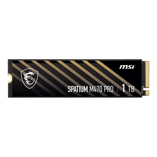 SSD|MSI|SPATIUM M470 PRO|1TB|M.2|PCIe Gen4|NVMe|3D NAND|Write speed 4500 MBytes/sec|Read speed 6000 MBytes/sec|2.15mm|TBW 320 TB|MTBF 150000 hours|S78-440L0J0-P83