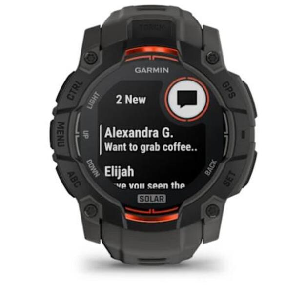 SMARTWATCH INSTINCT 3 SOLAR/BLK/CHARC 010-02935-00 GARMIN