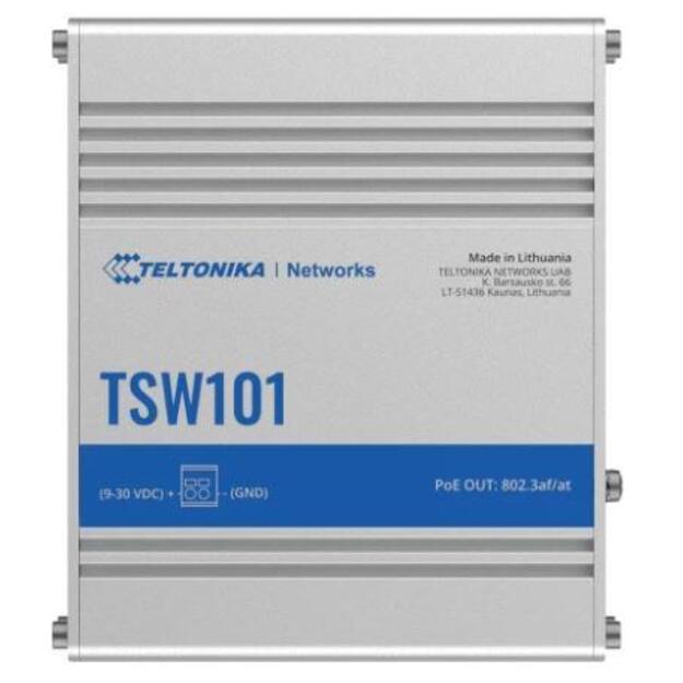 Switch|TELTONIKA|TSW101|5xRJ45|PoE ports 4|60 Watts|TSW101