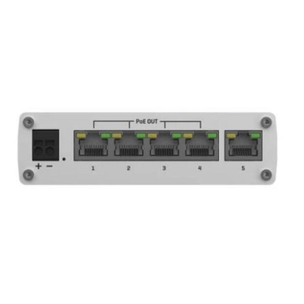 Switch|TELTONIKA|TSW101|5xRJ45|PoE ports 4|60 Watts|TSW101