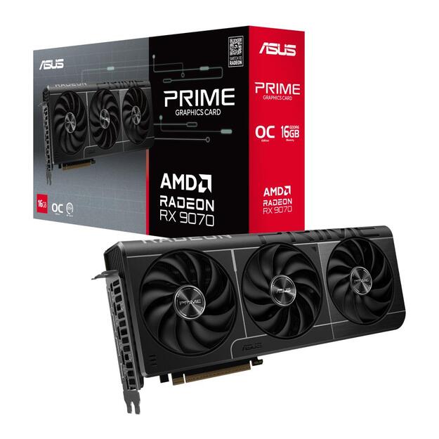 VGA PCIE16 RX9070 16GB GDDR6/PRIME-RX9070-O16G ASUS