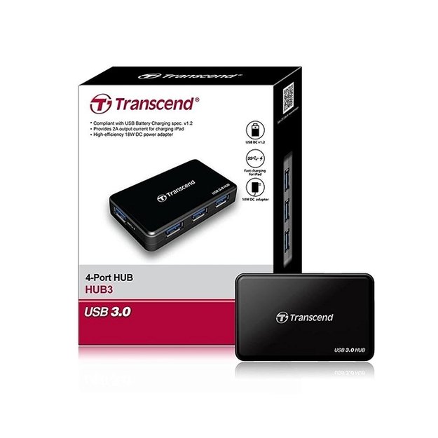 I/O HUB USB3 4PORT/TS-HUB3K TRANSCEND