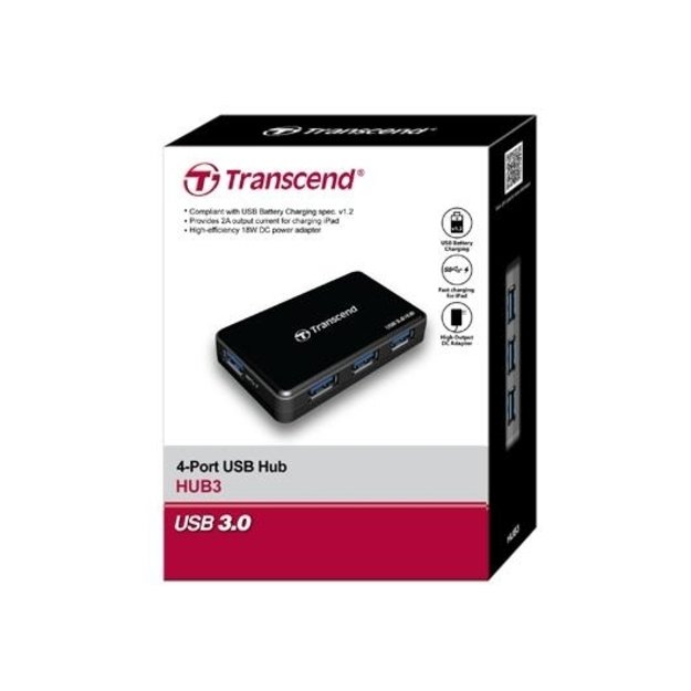 I/O HUB USB3 4PORT/TS-HUB3K TRANSCEND