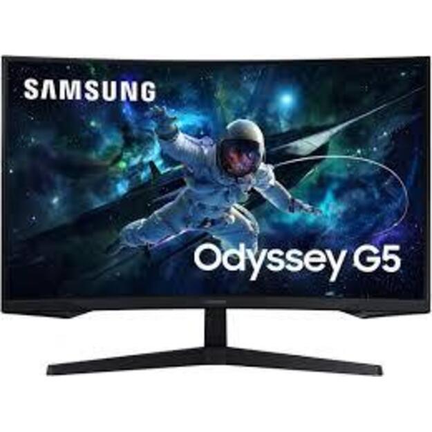 LCD Monitor|SAMSUNG|ODYSSEY G5|32 |Gaming/Curved|Panel VA|16:9|165Hz|1 ms|Tilt|Colour Black|LS32CG554EUXEN