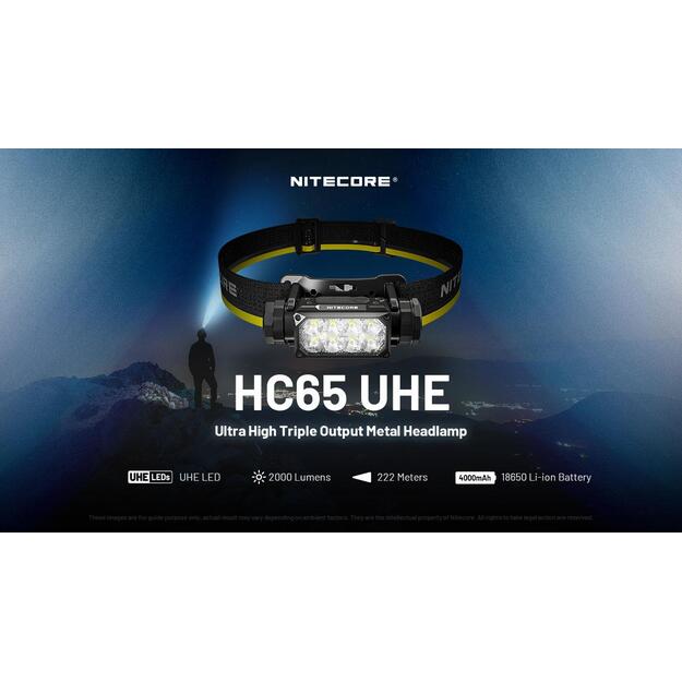 HEADLAMP H SERIES 2000 LUMENS/HC65 UHE NITECORE 10
