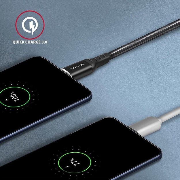 CABLE USB-C TO USB2.0 2M/BLACK BUCM-AM20AB AXAGON