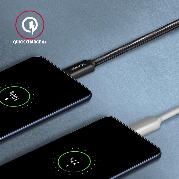 CABLE USB-C TO USB-C 3M 60W/BLACK BUCM3-CM30AB AXAGON