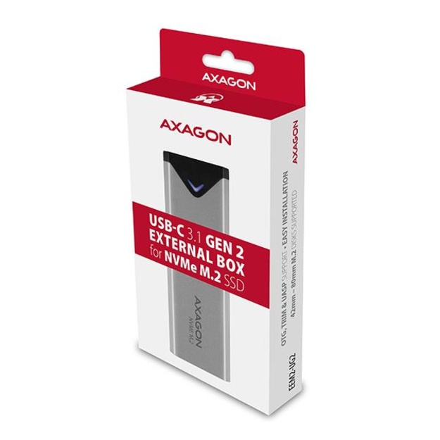 SSD ACC ENCLOSURE M.2 NVME/USB-C EEM2-UG2 AXAGON
