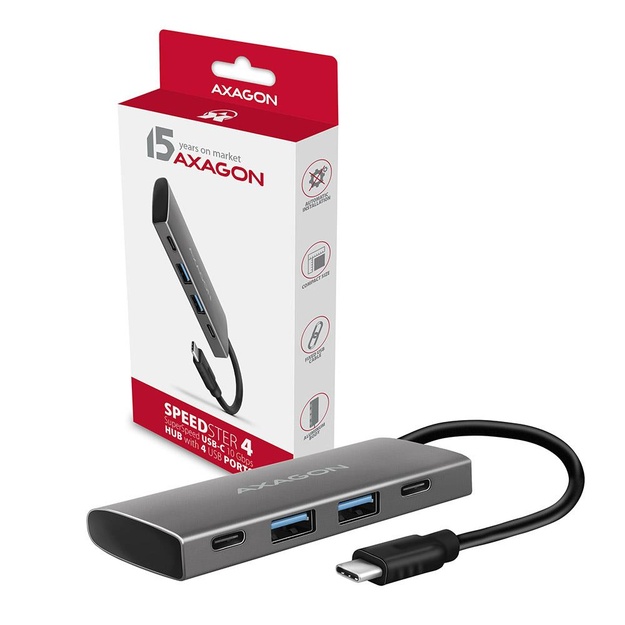 I/O HUB USB3.2 4PORT/0.13M HMC-4G2 AXAGON
