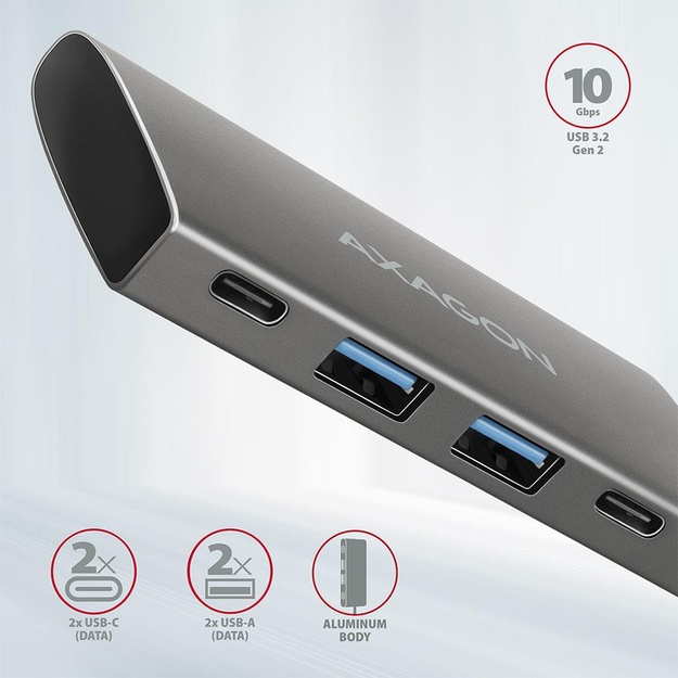I/O HUB USB3.2 4PORT/0.13M HMC-4G2 AXAGON