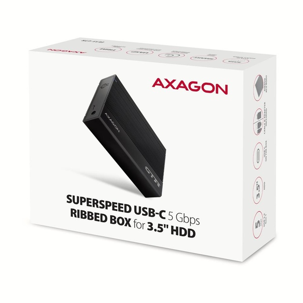 HDD ACC ENCLOSURE 3.5 /USB-C EE35-GTR AXAGON