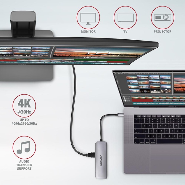 I/O HUB USB3.2 5IN1/0.2M HMC-5 AXAGON