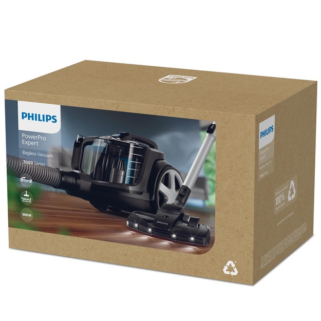 Vacuum Cleaner|PHILIPS|PowerPro Expert 7000 series|Bagless|900 Watts|Capacity 2 l|Noise 75 dB|Black|Weight 5.5 kg|FC9747/09