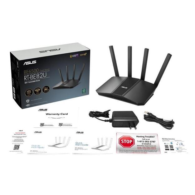 WRL ROUTER 6500MBPS/DUAL BAND RT-BE82U ASUS 6