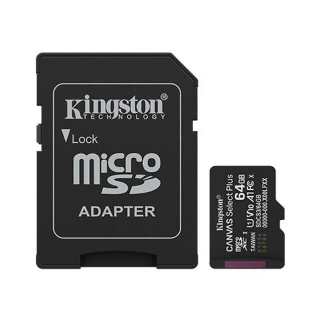 MEMORY MICRO SDXC 64GB UHS-I/W/ADAPTER SDCS3/64GB KINGSTON