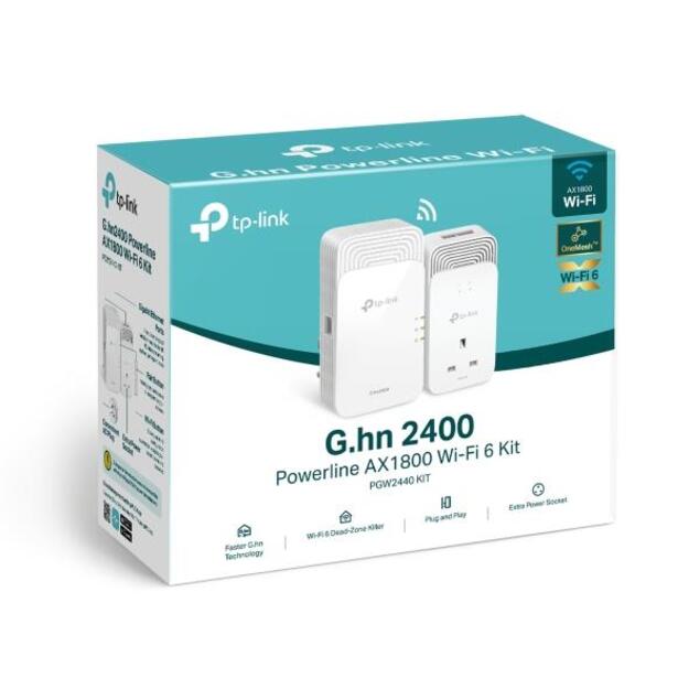 NET POWERLINE ADAPTER 1800MBPS/PGW2440 KIT TP-LINK 2