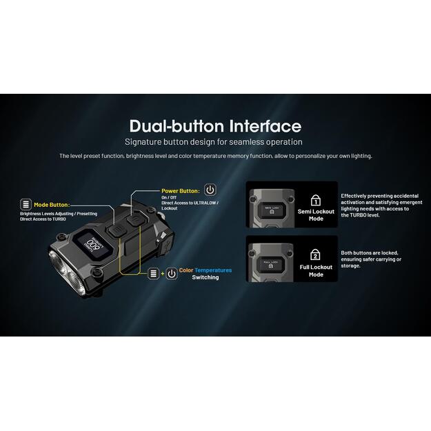 FLASHLIGHT T SERIES 600 LUMENS/TINI3 NITECORE 4