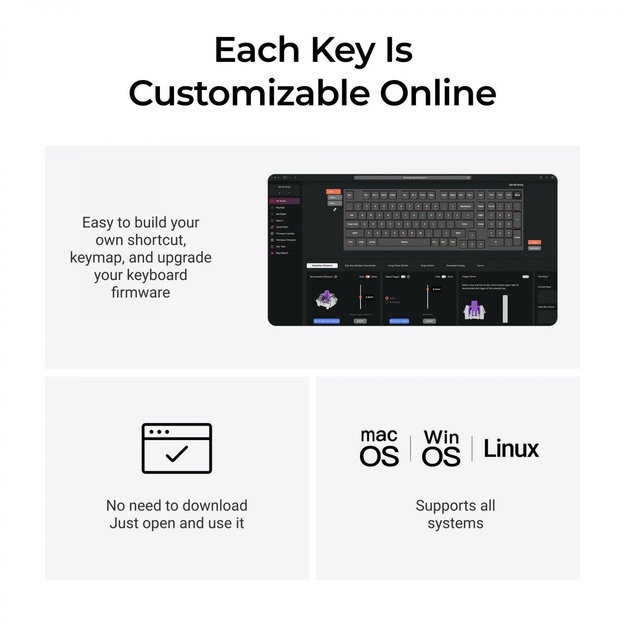 KEYBOARD WRL Q5 HE RGB/SHELL WHITE Q5H-P1 KEYCHRON
