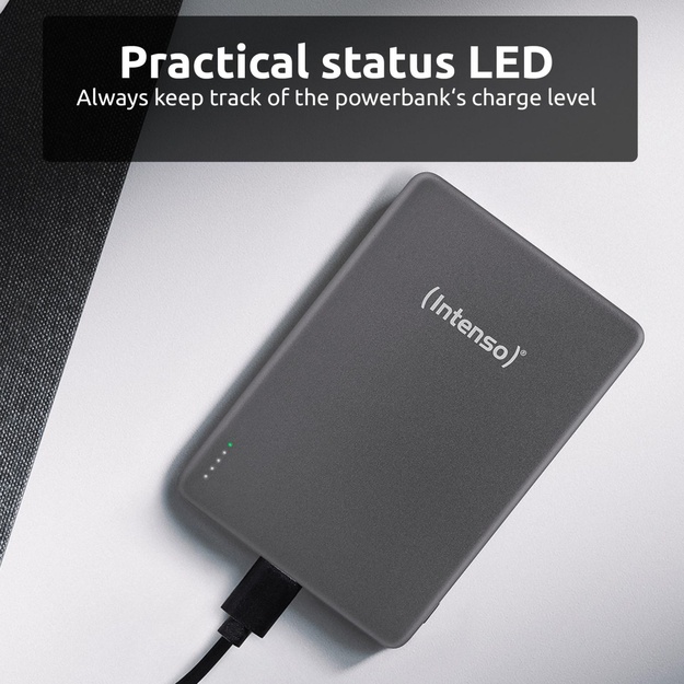 POWER BANK USB 10000MAH MAG/GREY 7344034 INTENSO