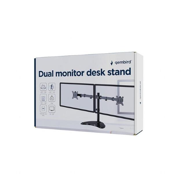 MONITOR ACC DESK STAND 13-32 /DUAL MS-D2ST-02 GEMBIRD 4