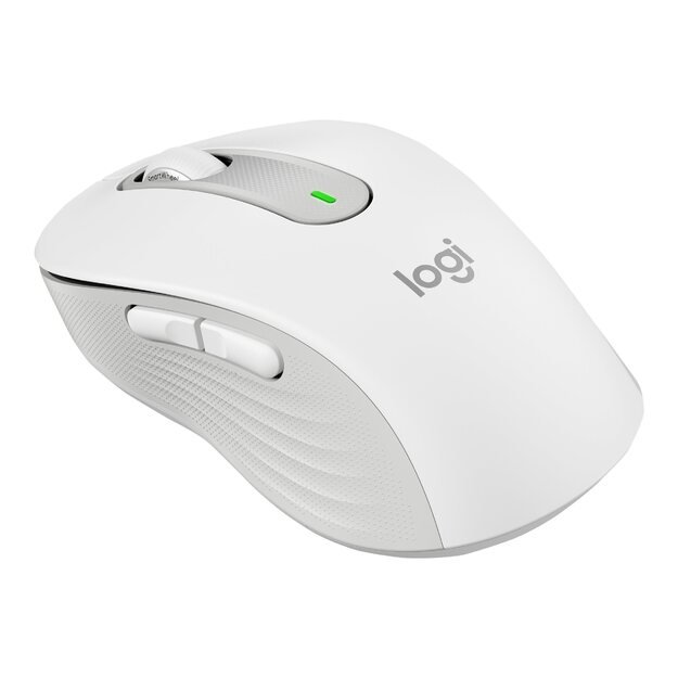 LOGITECH Signature M650 for Business Mouse wireless Bluetooth 2.4 GHz Bolt USB receiver off-white 10
