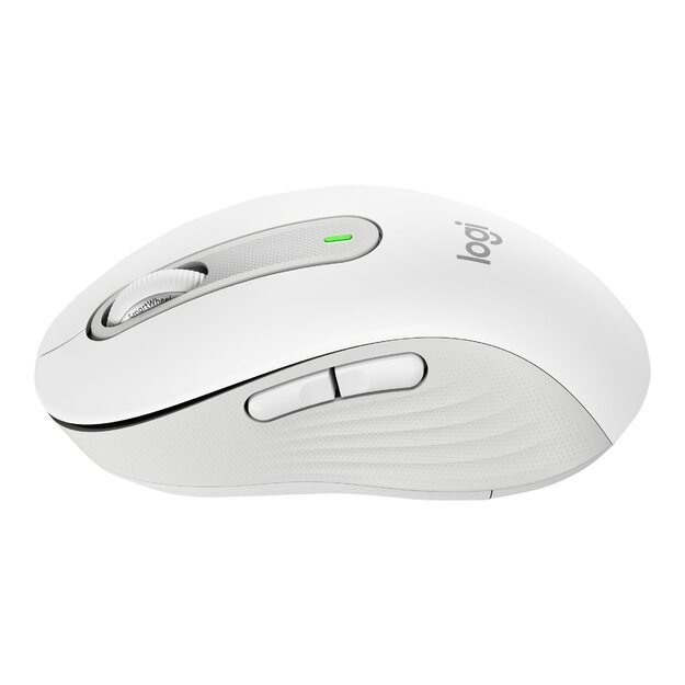 LOGITECH Signature M650 for Business Mouse wireless Bluetooth 2.4 GHz Bolt USB receiver off-white 3