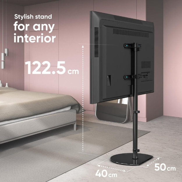 TV SET ACC FLOOR STAND /30-60 /BLACK TS5060-B ONKRON
