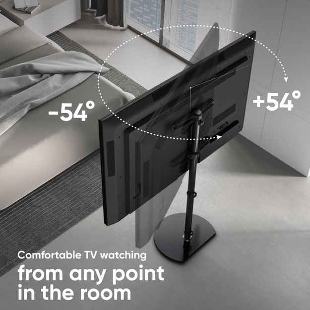 TV SET ACC FLOOR STAND /30-60 /BLACK TS5060-B ONKRON