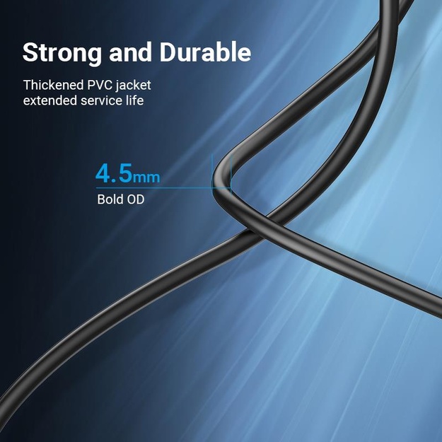 CABLE USB2.0 MALE TO MALE/3M BLACK COQBI VENTION