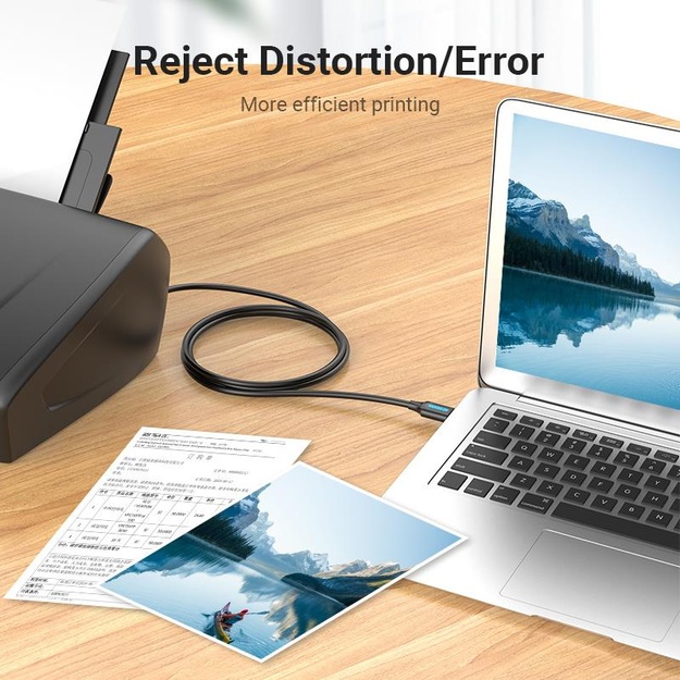 CABLE USB2.0 MALE TO MALE/3M BLACK COQBI VENTION
