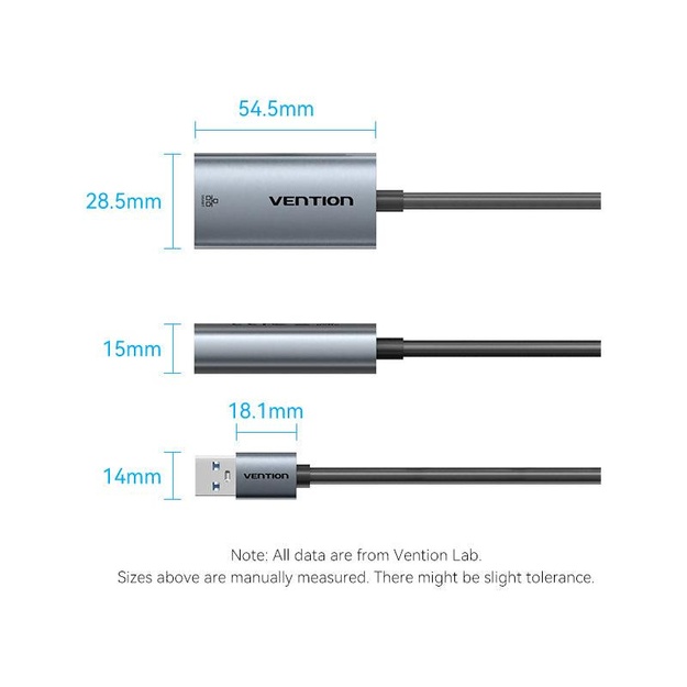 NET ADAPTER USB-A 1GIGABIT/0.15M CEZHB VENTION