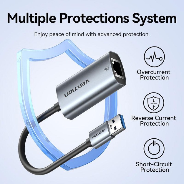 NET ADAPTER USB-A 1GIGABIT/0.15M CEZHB VENTION