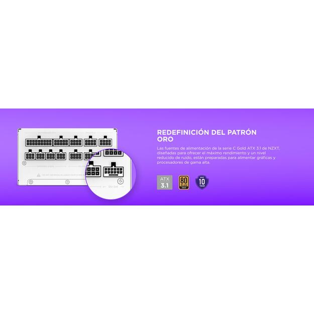 NZXT PSU C1200 V2 1200W Modular 80+ Gold ATX3.1 Black 13