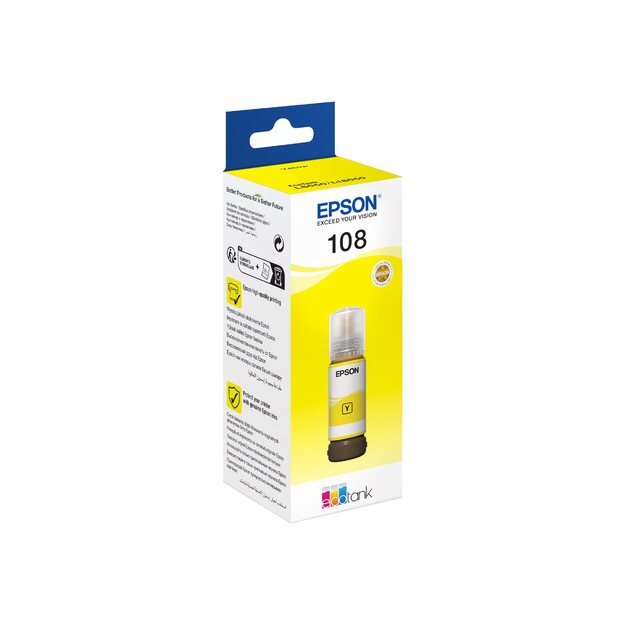 EPSON 108 EcoTank Yellow Ink Bottle 2
