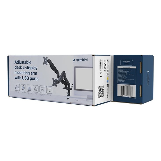 DISPLAY ACC MOUNTING ARM/17-32  MA-DA2U-01 GEMBIRD