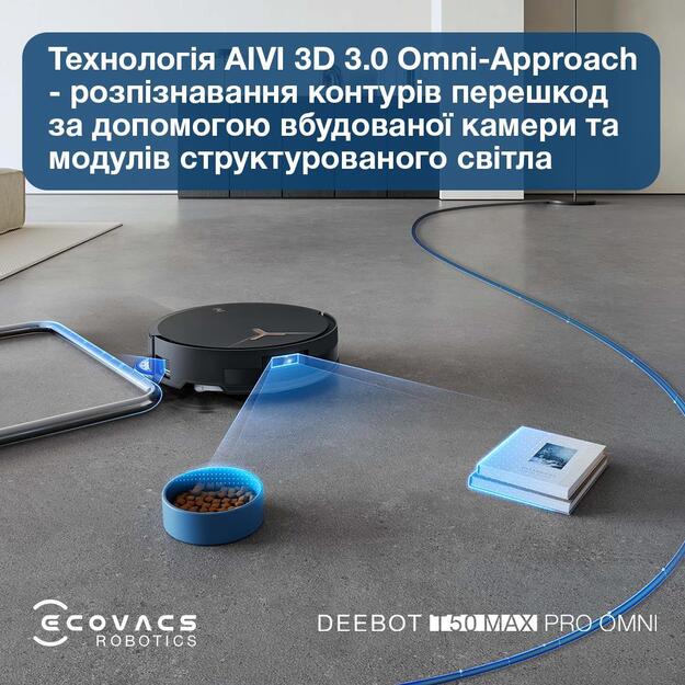VACUUM CLEANER ROBOT/DEEBOT T50 PRO OMNI ECOVACS 7